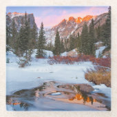 氷と雪 |コロラド州エステス・パーク ガラスコースター (正面)