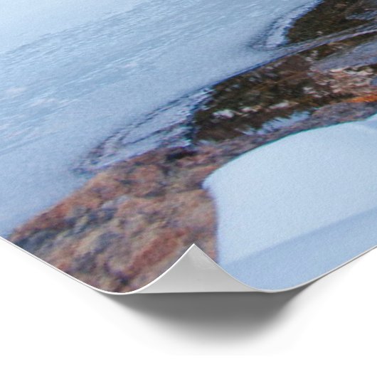 氷と雪 |コロラド州エステス・パーク ポスター (角)