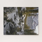 氷と雪 |ジャスパー国立公園アルバータ，カナダ ジグソーパズル (横)