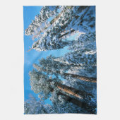 氷と雪 |セコイア国立公園,カリフォルニア キッチンタオル (縦)
