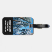 氷と雪 |セコイア国立公園，カリフォルニア ラゲッジタグ (裏面横)