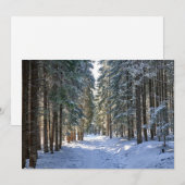 氷と雪 |タトラ山脈,ポーランド サンキューカード (正面/裏面)