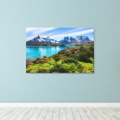 氷と雪 |チリ，パタゴニア，ペホ湖 キャンバスプリント (インサイチュ (ウッドフロア))