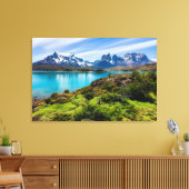 氷と雪 |チリ，パタゴニア，ペホ湖 キャンバスプリント (インサイチュ (リビング))