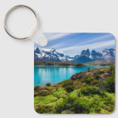 氷と雪 |チリ，パタゴニア，ペホ湖 キーホルダー (正面)