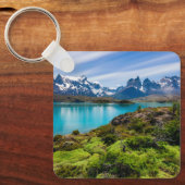 氷と雪 |チリ，パタゴニア，ペホ湖 キーホルダー (正面)