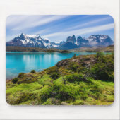 氷と雪 |チリ,パタゴニア,ペホ湖 マウスパッド (正面)