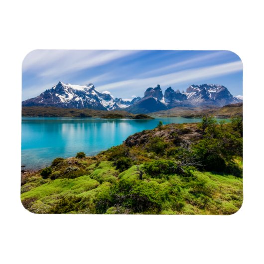 氷と雪 |チリ，パタゴニア，ペホ湖 マグネット (横)