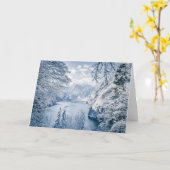 氷と雪 |ドイツ，ケーニグシー湖 カード (黄色い花)