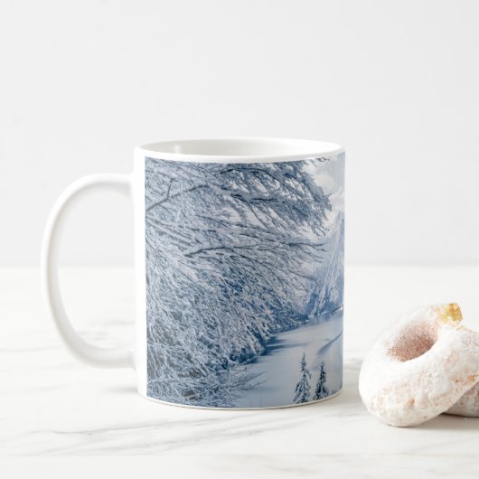 氷と雪 |ドイツ,ケーニグシー湖 コーヒーマグカップ (ドーナツ)