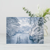 氷と雪 |ドイツ，ケーニグシー湖 サンキューカード (スタンド正面)