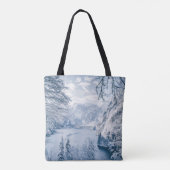 氷と雪 |ドイツ，ケーニグシー湖 トートバッグ (裏面)