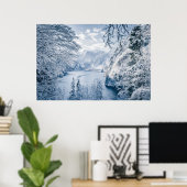 氷と雪 |ドイツ,ケーニグシー湖 ポスター (ホームオフィス)