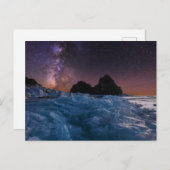 氷と雪 |バイカル湖、シベリア、ロシア ポストカード (正面/裏面)