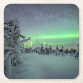 氷と雪 |パラス・イルラスタントゥリ国立公園 スクエアペーパーコースター (正面)