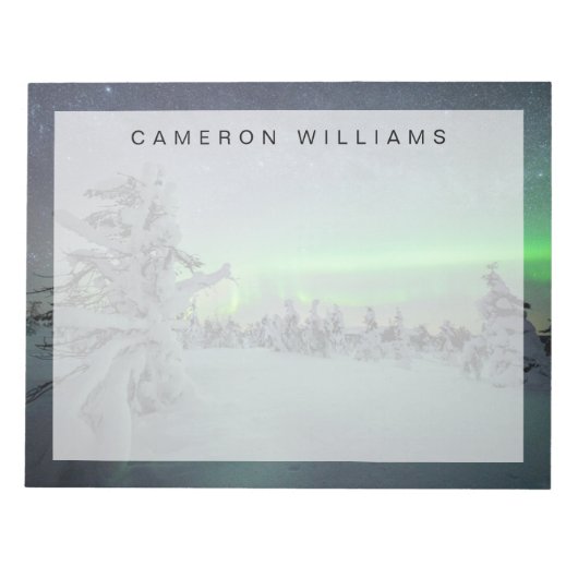 氷と雪 |パラス・イルラスタントゥリ国立公園 ノートパッド (正面)