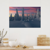 氷と雪 |フィンランド、ラップランド ポスター (キッチン)