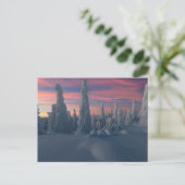 氷と雪 |フィンランド、ラップランド ポストカード (スタンド正面)