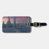 氷と雪 |フィンランド、ラップランド ラゲッジタグ (正面横)