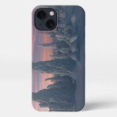 氷と雪 |フィンランド、ラップランド iPhoneケース (裏面)