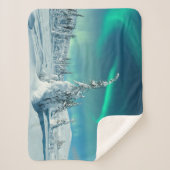 氷と雪 フィンランド，ラプランドのノーザンライト シェルパブランケット (正面)