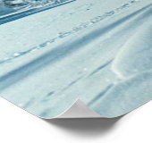 氷と雪 フィンランド,ラプランドのノーザンライト ポスター (角)