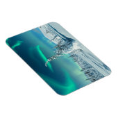 氷と雪 フィンランド,ラプランドのノーザンライト マグネット (右側)