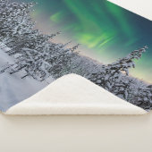 氷と雪 |フィンランド、冬の風景 シェルパブランケット (3/4)