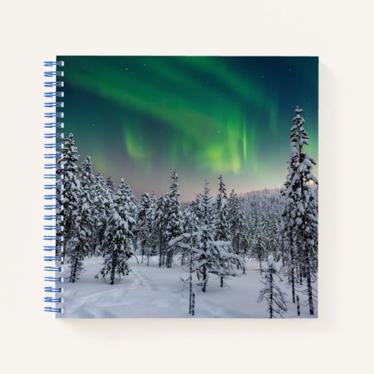 氷と雪 |フィンランド、冬の風景 ノートブック (正面)