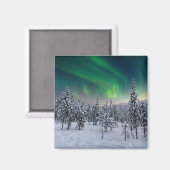 氷と雪 |フィンランド、冬の風景 マグネット (正面/裏面)