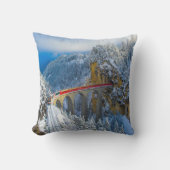 氷と雪 |ベルニ表現ナ(スイス) クッション (正面)