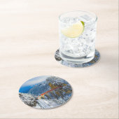 氷と雪 |ベルニ表現ナ（スイス） ラウンドペーパーコースター (インサイチュ)