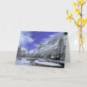 氷と雪 |ヨセミテ国立公園 カード (黄色い花)