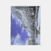 氷と雪 |ヨセミテ国立公園 フリースブランケット (正面)