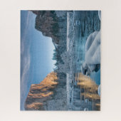 氷と雪 |ヨセミテ渓谷の氷 ジグソーパズル (縦)