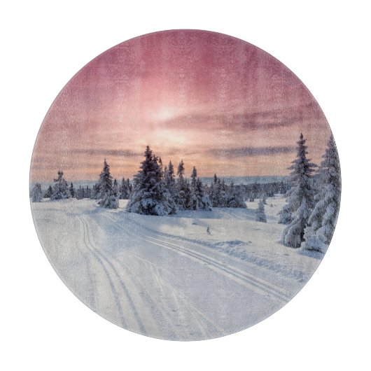 氷と雪 |リレハンメル（ノルウェー） カッティングボード (正面)