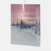 氷と雪 |リレハンメル（ノルウェー） ガラスオーナメント (正面左)