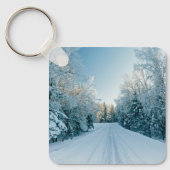 氷と雪 | 凍ってい Winter Road Russia，シベリア キーホルダー (正面)