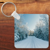 氷と雪 | 凍ってい Winter Road Russia，シベリア キーホルダー (正面)