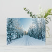 氷と雪 | 凍ってい Winter Road Russia，シベリア サンキューカード (スタンド正面)