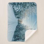 氷と雪 | 凍ってい Winter Road Russia,シベリア シェルパブランケット (正面)