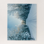氷と雪 | 凍ってい Winter Road Russia，シベリア ジグソーパズル (縦)