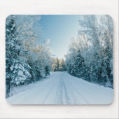 氷と雪 | 凍ってい Winter Road Russia，シベリア マウスパッド (正面)
