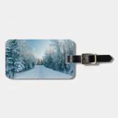 氷と雪 | 凍ってい Winter Road Russia，シベリア ラゲッジタグ (正面横)