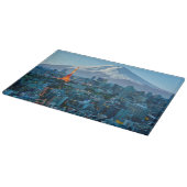 氷と雪 |富士山と東京スカイライン カッティングボード (角)