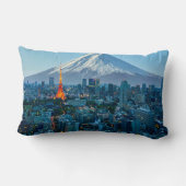 氷と雪 |富士山と東京スカイライン ランバークッション (裏面)