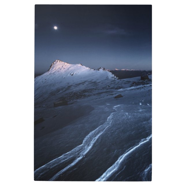 氷と雪 |日本アルプス木曽駒ヶ岳高原 メタルプリント (正面)
