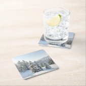 氷と雪 | Allgau Bavaria南ドイツ スクエアペーパーコースター (インサイチュ)