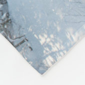 氷と雪 | Allgau Bavaria南ドイツ フリースブランケット (角)