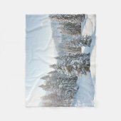 氷と雪 | Allgau Bavaria南ドイツ フリースブランケット (正面)